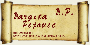 Margita Pijović vizit kartica
